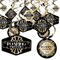 Big Dot of Happiness Roaring 20's - 1920s Art Deco Jazz Party Hanging Decor - Party Decoration Swirls - Set of 40